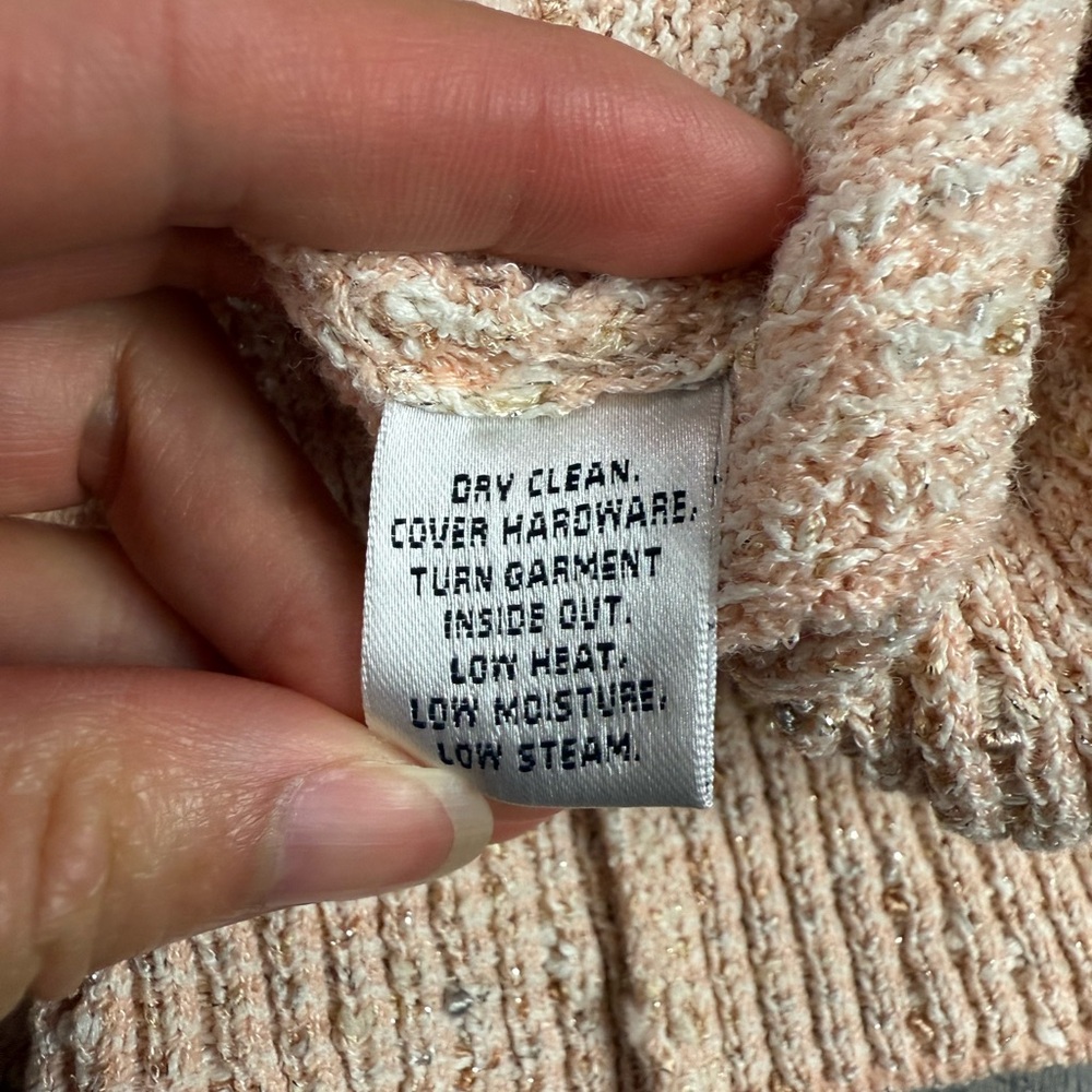 St. John Peach Knit Jacket - Picture 12 of 16